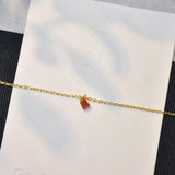 Red Tiny Jade Necklace