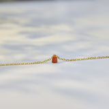 Red Tiny Jade Necklace