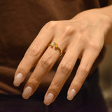 Duo Color Jade Ring