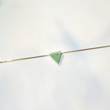 Green Triangle Jade Necklace