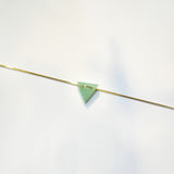 Green Triangle Jade Necklace