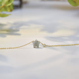 Blue Star Jade & Freshwater Pearl Necklace