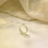 Green Jade with Herkimer Diamond & Freshwater Pearl Ring