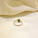 Green Oval Jade Ring